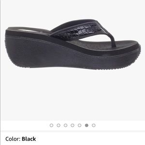 Volatile Bayou Black Sandal Size 8